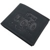 myledershop Genuine Buffalo Full Leather Landscape Format Wallet with Tractor