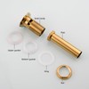CIENCIA Titanium Gold Sink Drain Brass Pop Up Sink Stopper