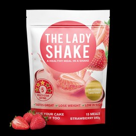 The Lady Shake Meal Replacement Shake 15 Meals 840g, Strawberry