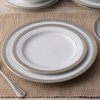 Noritake Crestwood Platinum - 5 piece place setting, White, 6"