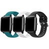 Replacement Bands for Letsfit ID205L ID205S Smart Watch Soft Silicone Quick Release Wristbands for Veryfitpro ID205L,ID205,ID205S(Green+Black+White)