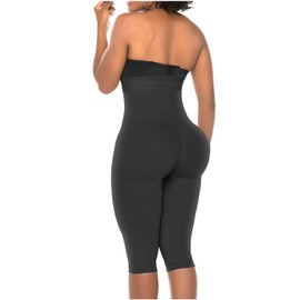 Salome 0219 Fajas Colombianas Levanta Pompis para Mujer Butt Lifter Shapewear for Women Compression Shaper BBL Shorts Black L