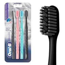 Oral Pro Whitening Brilliance Cepillos Dientes Extra Suaves Negro Coral Verde Azulado Unidades