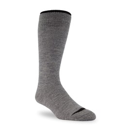 J.B. Field's Alpine -30 Below Winter Socks, Over-the-Calf Merino Wool Thermal Socks, 2 Pairs (Medium) Mid Grey