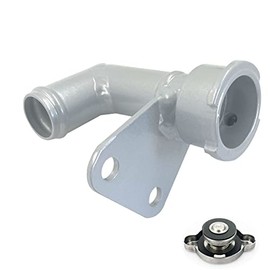 HCHCSPEED Aluminum Radiator Coolant Filler Neck Hose Pipe Replacement For Honda Civic FA1/FD1/FD4 K20/R16/R18 06-11 Silver