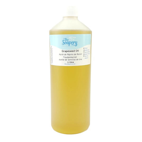 The Soapery Grapeseed Oil 1 Litre - Cosmetic Grade -