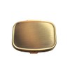 Classic Brass Daily Pocket Travel Sized Pill Box Case with