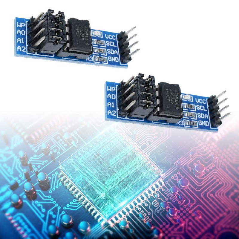 Comimark 3Pcs AT24C256 Serial EEPROM I2C Interface EEPROM Data Storage