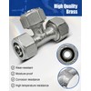 QAGGUM Equal Tee Fitting 1/2 Inch Replace M8010, Fit for