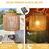 Solar Pendant Light Outdoor Hanging Lantern Solar Outdoor Chandelier with