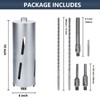 4 inch Diamond Dry Core Drill Bit, 10" Drilling Depth,