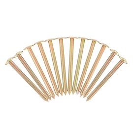 CAXUSD 12pcs Metal Survey Stakes Property Line Markers Easy Install Landscape Survey Stake