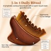 3-in-1 Lymphatic Contour Face Brush & Gua Sha, Dry Brush