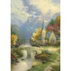 Schmidt Spiele – kirchlein in the mountains by Thomas Kinkade