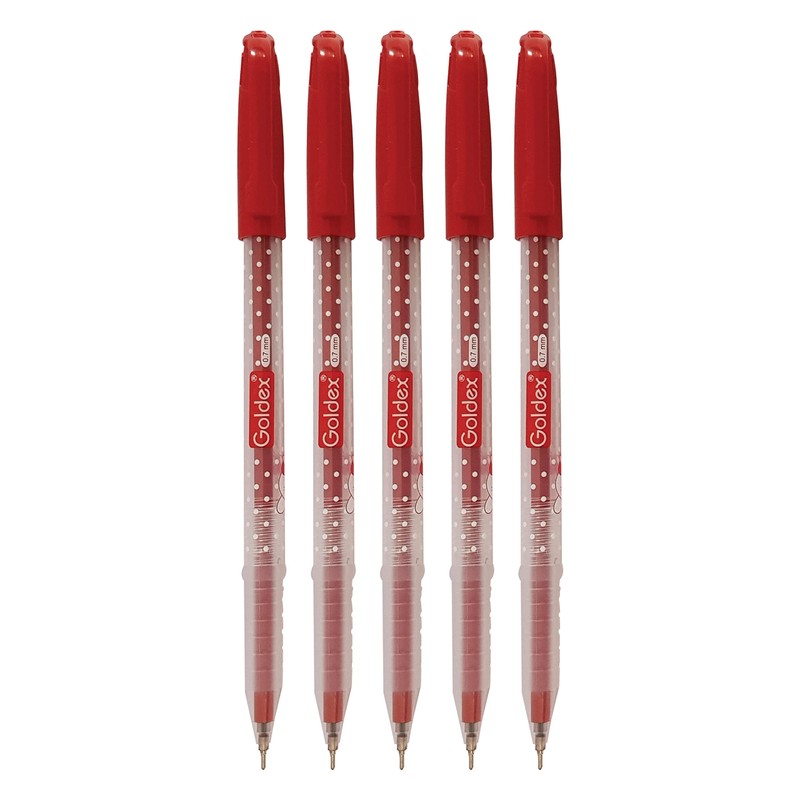 Goldex 5 x 0.7mm Ball Pens Cotton Doll Ball Point