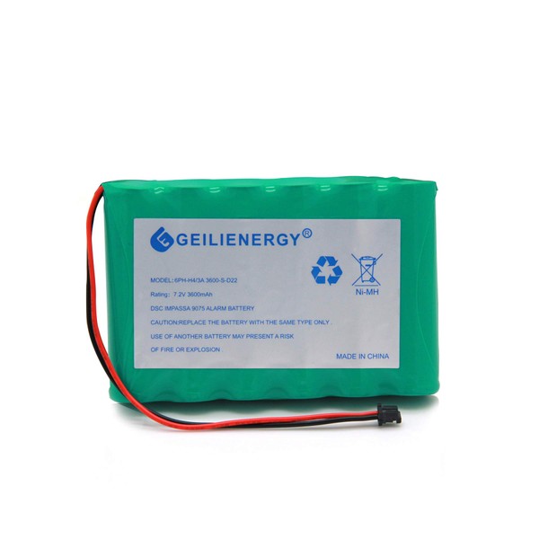 GEILIENERGY 6PH-H-4/3A3600-S-D22 7.2v 3600mAh Ni-MH DSC IMPASSA 9057 Battery Wireless Security System