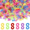 Connector S Clips Pack of 500 Loom Bands Clasps Colourful