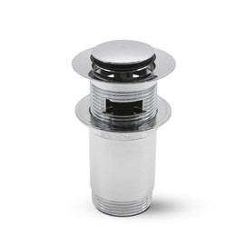 DOJA Barcelona Click Clack Drain Fitting, Pack of 1, 1 1/4 Inch, 37 mm Diameter, Click Clack Sink Plug, Click Clack Sink Valve, Click Clack Drain Plug Replacement Stopper