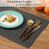 Junichiya Placemat Fabric, Cotton, Linen, Double Layer Fabric, Washable, Solid,