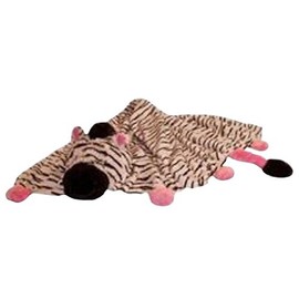 The Original Pillow Pets Zebra Blanket (Black, White and Pink)
