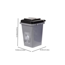 Kisangel Miniature Trash Classification Thickened Garbage Bin Model for Sorting Education Safe Wear Resistant Material Desktop Decorative Prop Teaching Sorting and Recycling Skills