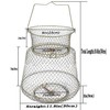 Metal Fish Basket. Wire Metal Fish Basket. Foldable Fishing Cage.