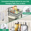 Hanging Diaper Caddy Organizer - Large Nursery Storage for Essential