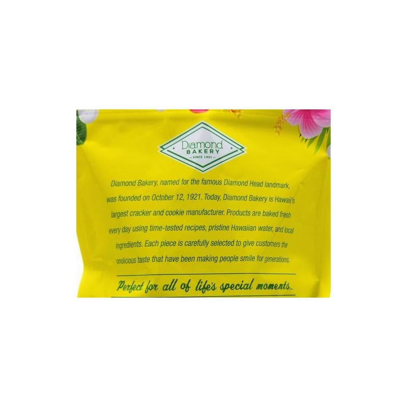 Diamond Bakery Hawaiian Biscuit Cookies Pineapple 4 oz (113g) Resealable