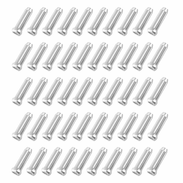 Silver end sleeves, bicycle end cap, end sleeve, bicycle spare