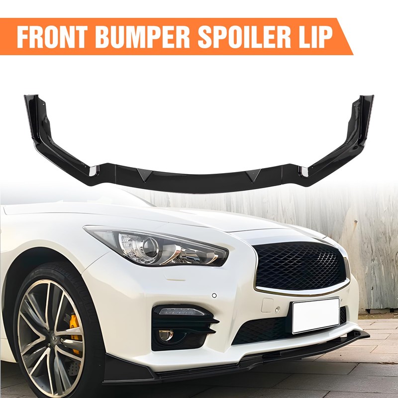 JTFF Front Bumper Spoiler Lip Compatible with 2014-2017 Infiniti Q50