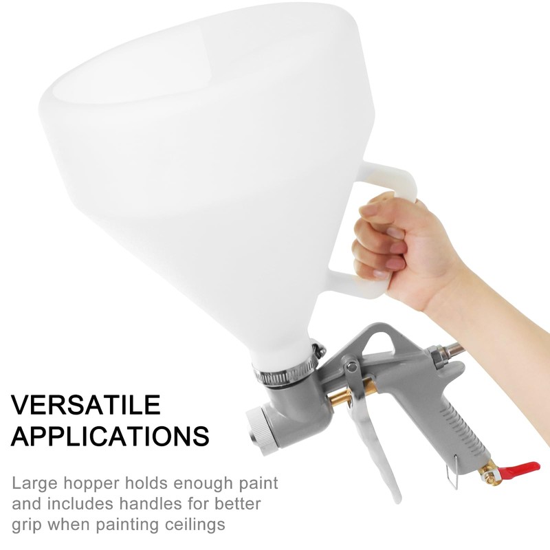 Drywall Wall Painting Sprayer,1.5 Gallon Paint Texture Tool Air Hopper