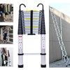 Telescoping Extension Ladder 14.5FT Aluminum Folding Telescopic Ladders EN131 Standard