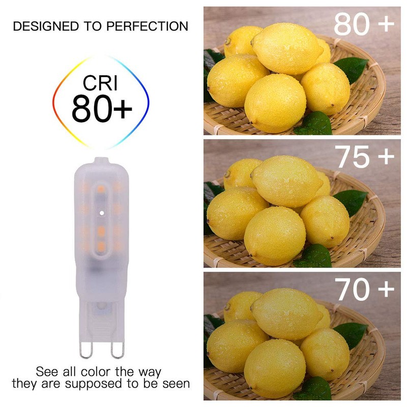 K JINGKELAI G9 Frosted LED Light Bulbs 2700K Warm White