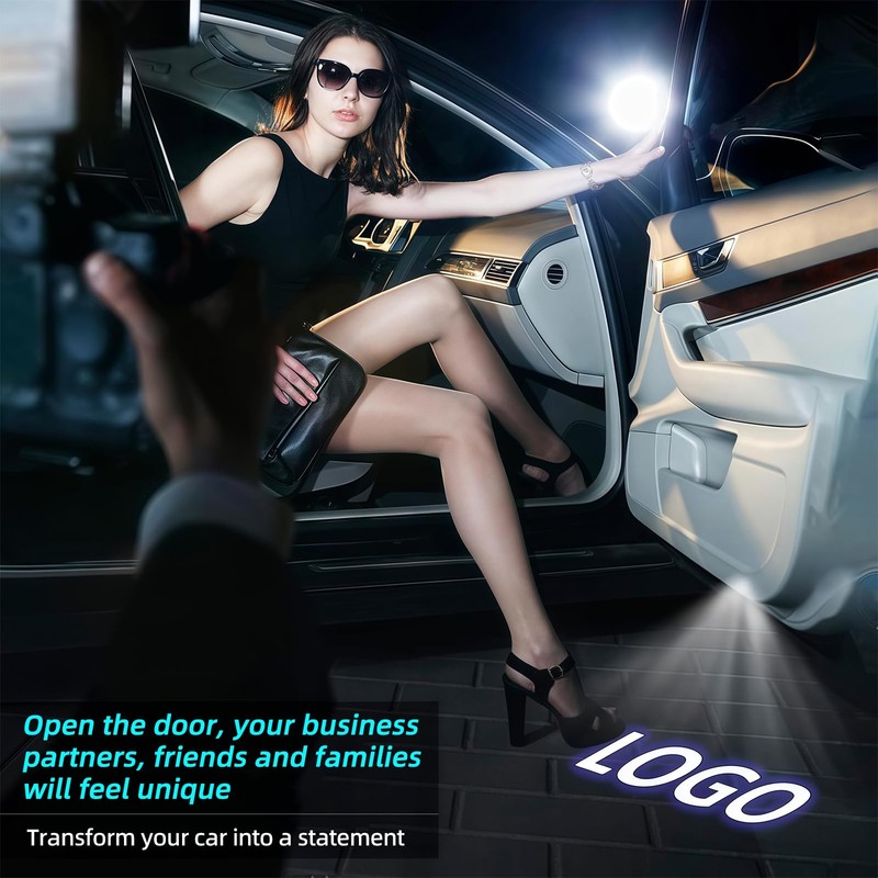 4Pcs Car Door Lights Logo Projector Compatible with LS/ES/is/LX/RX/GS/GX/RC/UX Car