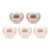 NUK Chupetes de ortodoncia cómodos 100% silicona, 0-6 meses, moda