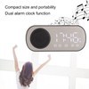 Tatiy Digital Alarm Clock, Portable Radio Alarm Clock Dual Alarm