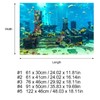 Aquarium Background Underwater Underwater Undersea City Ruins Aquarium Poster, PVC