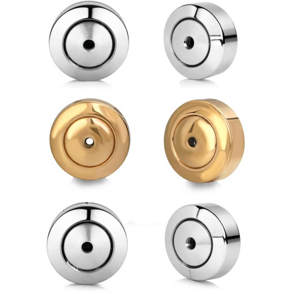 Earring Backs,6PCS Dics Earring Backs for Studs, Droopy Ears, Heavy