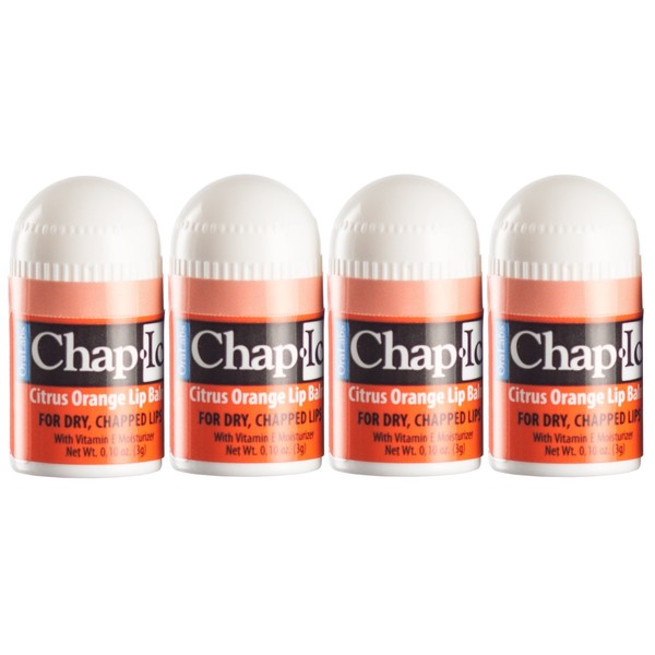 Lot of 4 Oralabs Chap Ice Citrus Orange Lip Balm Mini Cute Bonus Pack …