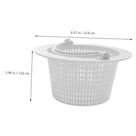 Gatuida 2Pcs Durable Pool Skimmer Basket for Above Ground Pools High Capacity Clogging Filter Accessories Swimming Pool Cleaning