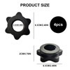ShiningUU Dumbbell Clips 4-Pack Universal Barbell Clips | Weightlifting Weight
