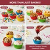 Eoonfirst Bright Rainbow Standard Cupcake Liners No Smell, Food Grade