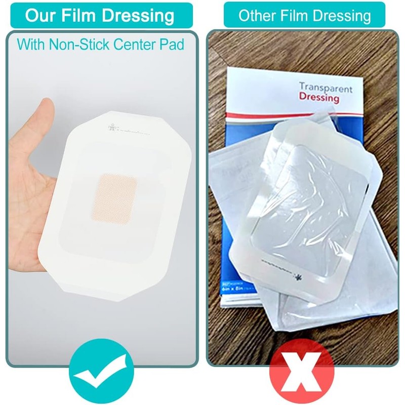 20 Pcs Chemo Port Shower Covers with Non-Stick Center Pad,