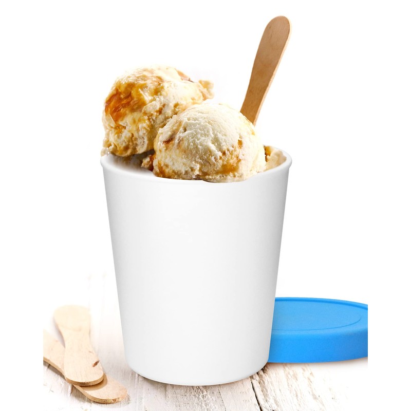 QWORK® Set of 2 Ice Cream Containers for Ice Cream