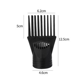 Universal Hair Dryer Comb Attachment for Straightening, Detangling - Nozzle Plastic Hairdressing Salon Comb for Curly, Natural Hair Styling Tools