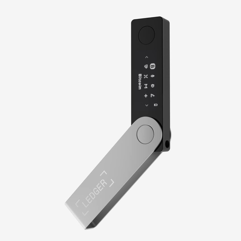 Ledger Nano X (Onyx Black) Crypto Hardware Wallet - Bluetooth