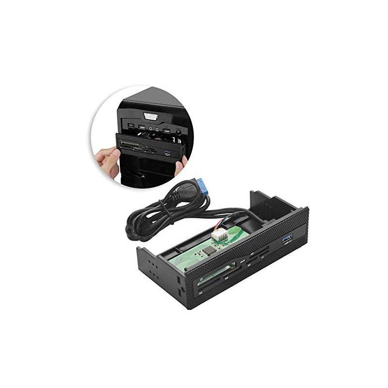 Lector de Tarjetas Interno con Panel Frontal multipuerto USB 3.0