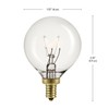 Globe Electric 80261 5W Vintage Edison Mini Dimmable Incandescent Light