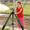 Biswing Impact Sprinkler Head on Tripod Base, Heavy Duty Lawn