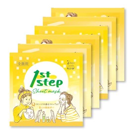 7 days 1st step Sheet Mask (1 sheet x 6 bags), For Travel, Vitamin C Derivative, Pore Care, Moisturizing, Rough Skin, Made in Japan Face Pack